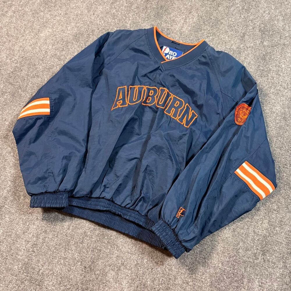 Vintage 90s Pro Player Auburn Tigers Windbreaker Pullover